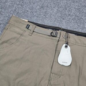 PrAna Stretch Zion Slim II‎ Pants Mens 40x32 Olive Hiking Tapered Outdoor Cargo